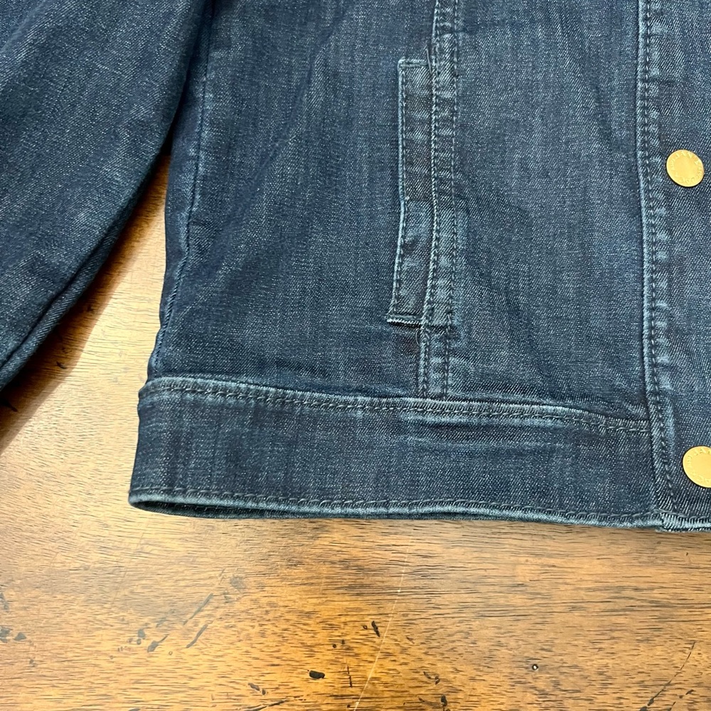 Janie and Jack Ruffled Denim Jacket Sz 5 to 6 EUC - Picture 6 of 9